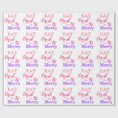 Eat Drink and be Merry - bijen Cadeaupapier (Vlak)