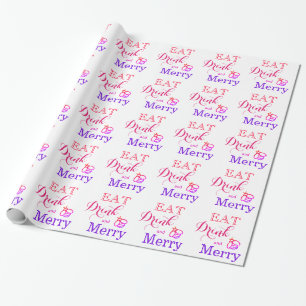 Eat Drink and be Merry - bijen Cadeaupapier