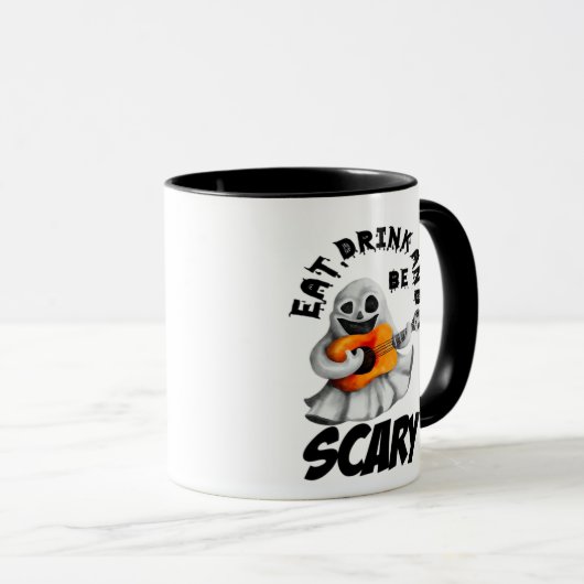 Eat Drink And Be Scared Minimal Clean Mok (Voorkant rechts)