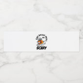 Eat Drink And Be Scared Minimal Clean Waterfles Etiket (Enkel label)