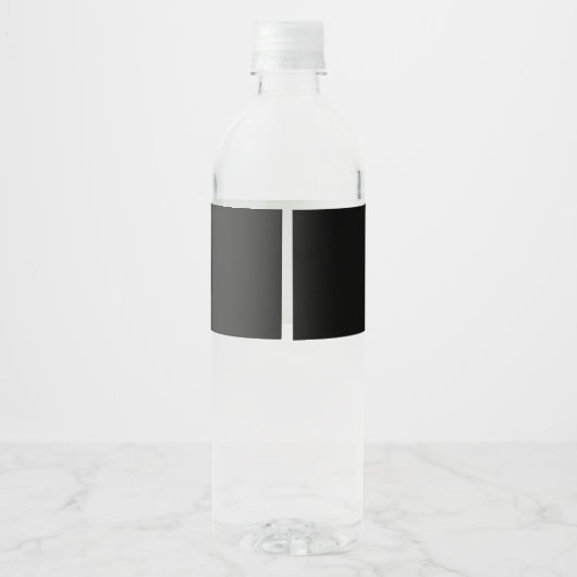 Eat Drink And Be Scared Retro Classic Waterfles Etiket (Achterkant)