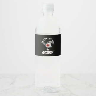 Eat Drink And Be Scared Retro Classic Waterfles Etiket