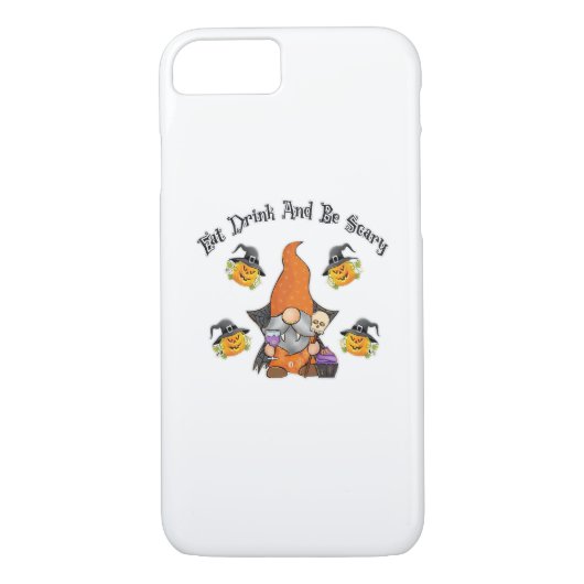Eat Drink And Be Scary Basic Casual Case-Mate iPhone Case (Achterkant)
