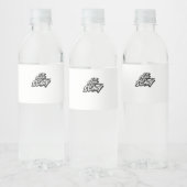 Eat Drink And Be Scary Basic Clean Waterfles Etiket (Flessen)