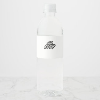 Eat Drink And Be Scary Basic Clean Waterfles Etiket