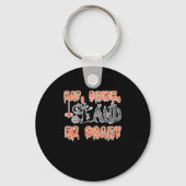 Eat Drink And Be Scary Classic Creative Casual Sleutelhanger (Voorkant)