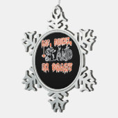 Eat Drink And Be Scary Classic Creative Casual Tin Sneeuwvlok Ornament (Rechts)