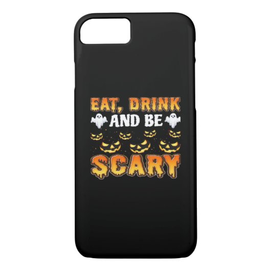 Eat Drink And Be Scary Funny Halloween Essential Case-Mate iPhone Case (Achterkant)