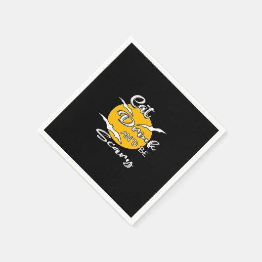 Eat Drink And Be Scary Funny Quote Servet (Hoek)