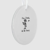 Eat Drink And Be Scary Halloween Aesthetic Style Ornament (voorkant)