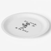 Eat Drink And Be Scary Halloween Aesthetic Style Papieren Bordje (Gekanteld)