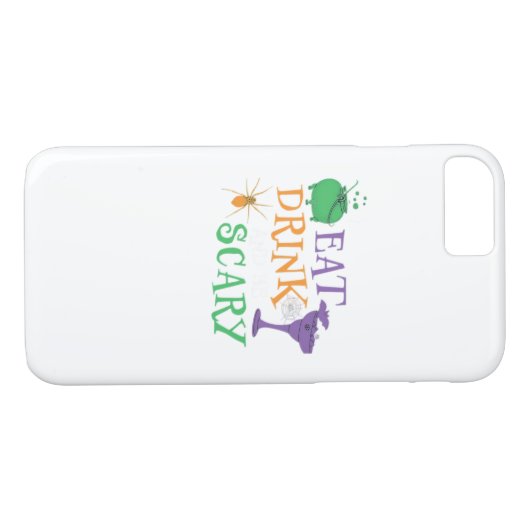 Eat Drink And Be Scary Halloween Case-Mate iPhone Case (Achterkant (Horizontaal))