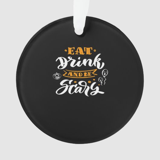 Eat Drink And Be Scary Halloween Creative Casual (devant)