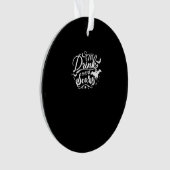 Eat Drink And Be Scary Halloween Design Ornament (voorkant)
