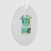 Eat Drink And Be Scary Halloween Light Ornament (voorkant)