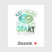 Eat Drink And Be Scary Halloween Light Sticker (Vel)