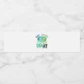 Eat Drink And Be Scary Halloween Light Waterfles Etiket (Enkel label)