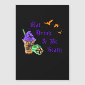 Eat Drink And Be Scary Halloween Minimal Clean (Voorkant)