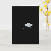 Eat Drink And Be Scary Halloween Trendy Casual Kaart (Gele Bloem)