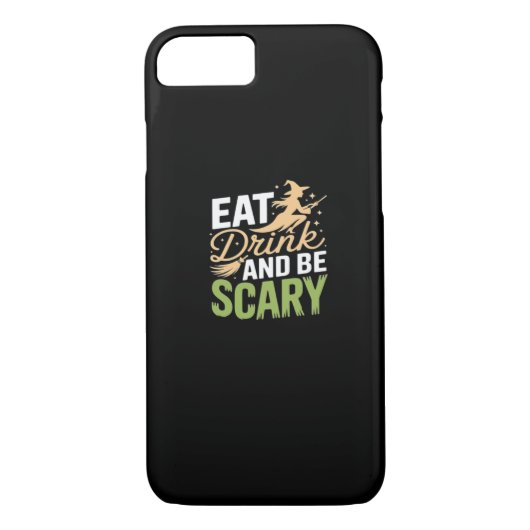 Eat Drink And Be Scary Minimal Clean Case-Mate iPhone Case (Achterkant)