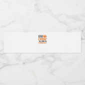 Eat Drink And Be Scary Minimal Clean Waterfles Etiket (Enkel label)