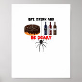Eat Drink And Be Scary Retro Classic Poster (Voorkant)