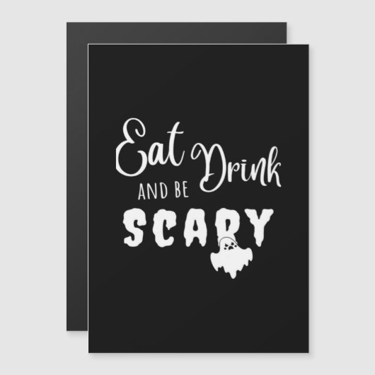 Eat Drink And Be Scary Retro Graphic (Voorkant / Achterkant)
