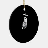 Eat Drink And Be Scary Trendy Graphic Keramisch Ornament (Rechts)