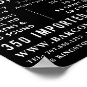 Eat, Drink Bar & Grill, Pub/Brewery Adverteren Poster (Hoek)