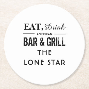 Eat, Drink Bar & Grill, Pub/Brewery Ronde Kartonnen Onderzetter