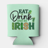 Eat Drink Be Irish Golf Beer Koelbox Koozie (Achterkant)