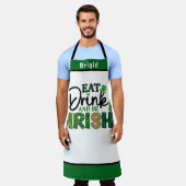 Eat Drink Be Irish Schort - Grappig persoonlijk ca (Gedragen)
