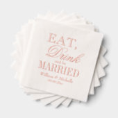 Eat Drink & Be Marié sur mesure mariage fête bronz (Insitu (empilé))
