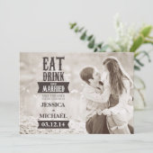 Eat Drink & Be Married Save the Date (Debout devant)