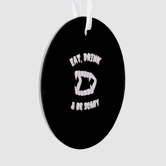 Eat Drink Be Scary Vampire Minimalist Style (devant)
