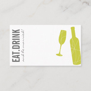 Eat-Drink-BeMarried Escort Card Plaatskaartje
