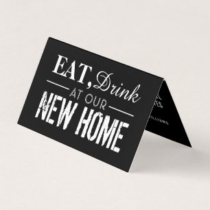 Eat Drink bij ons nieuwe thuis, wijziging adreskaa Visitekaartjes