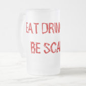 EAT DRINK EN BEN SCHADELIJK! MATGLAS BIERPUL (Voorkant links)