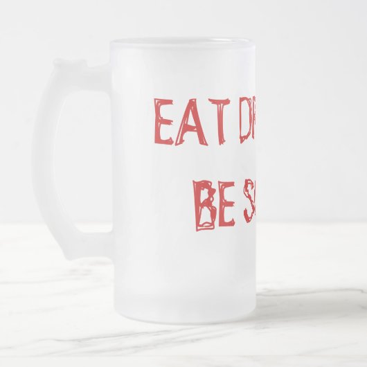 EAT DRINK EN BEN SCHADELIJK! MATGLAS BIERPUL (Links)