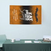 Eat, Drink en eng zijn - Halloween party Spandoek (Beurs)