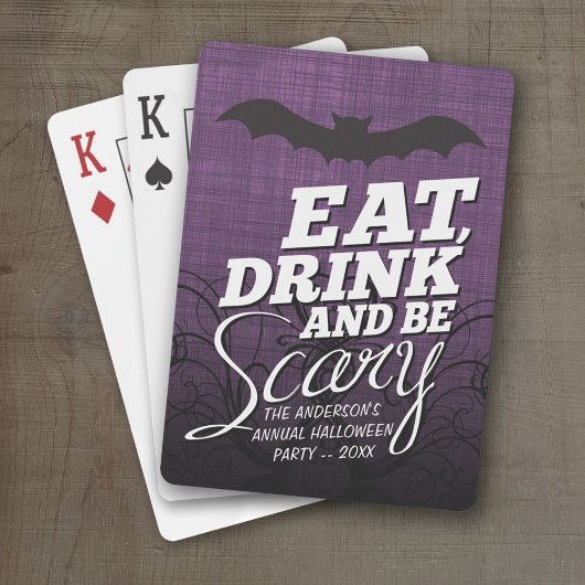 Eat, Drink en eng zijn - Halloween party Speelkaarten