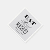 Eat Drink en huwelijk Servet (Hoek)