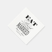 Eat Drink en huwelijk Servetten (Hoek)