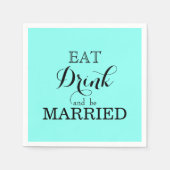Eat Drink en huwelijk Servetten (Voorkant)