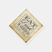 Eat, Drink en huwelijk Servetten (Hoek)