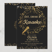 Eat, drink en Karaoke Kaart (Voorkant / Achterkant)