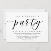 Eat, Drink en partij, weddenschap Kaart (Voorkant)