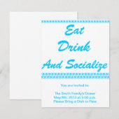 Eat, Drink en sociaal Kaart (Voorkant / Achterkant)