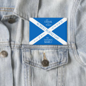 Eat Drink en Toast Robbie Burns Schotse vlag Button (Insitu)