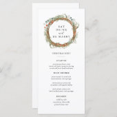 Eat Drink en wees het menu van de Kerst van de Tro (Voorkant / Achterkant)